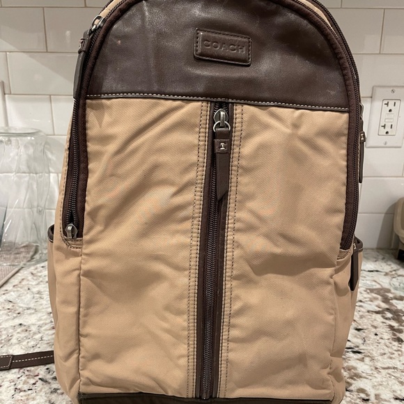 Coach Canvas leather backpack unisex - Picture 13 of 15